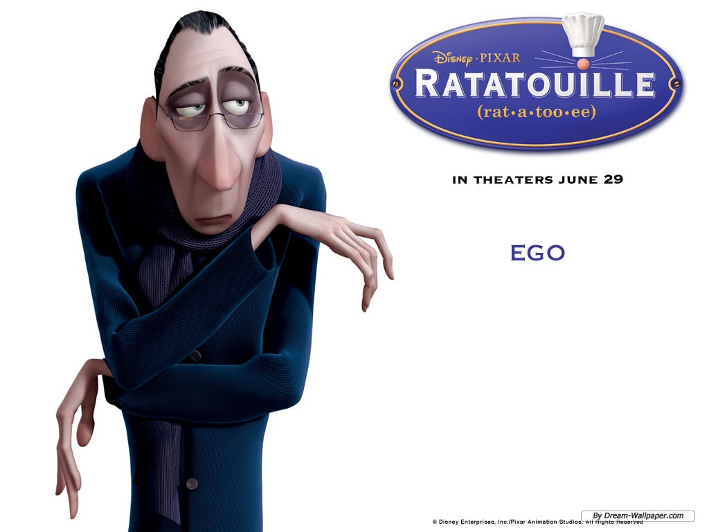 Free Cartoon Wallpaper - Ratatouille Filme Anton Ego - HD Wallpaper 