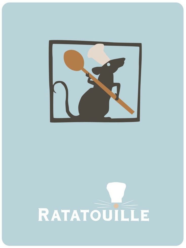 15 Best Wall - Minimalist Ratatouille Movie Poster - HD Wallpaper 