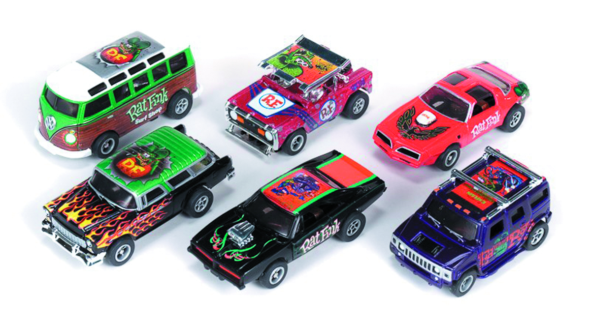 Xtraction Rat Fink Slot Car 12pc Asst - Rat Fink Slot Car - HD Wallpaper 