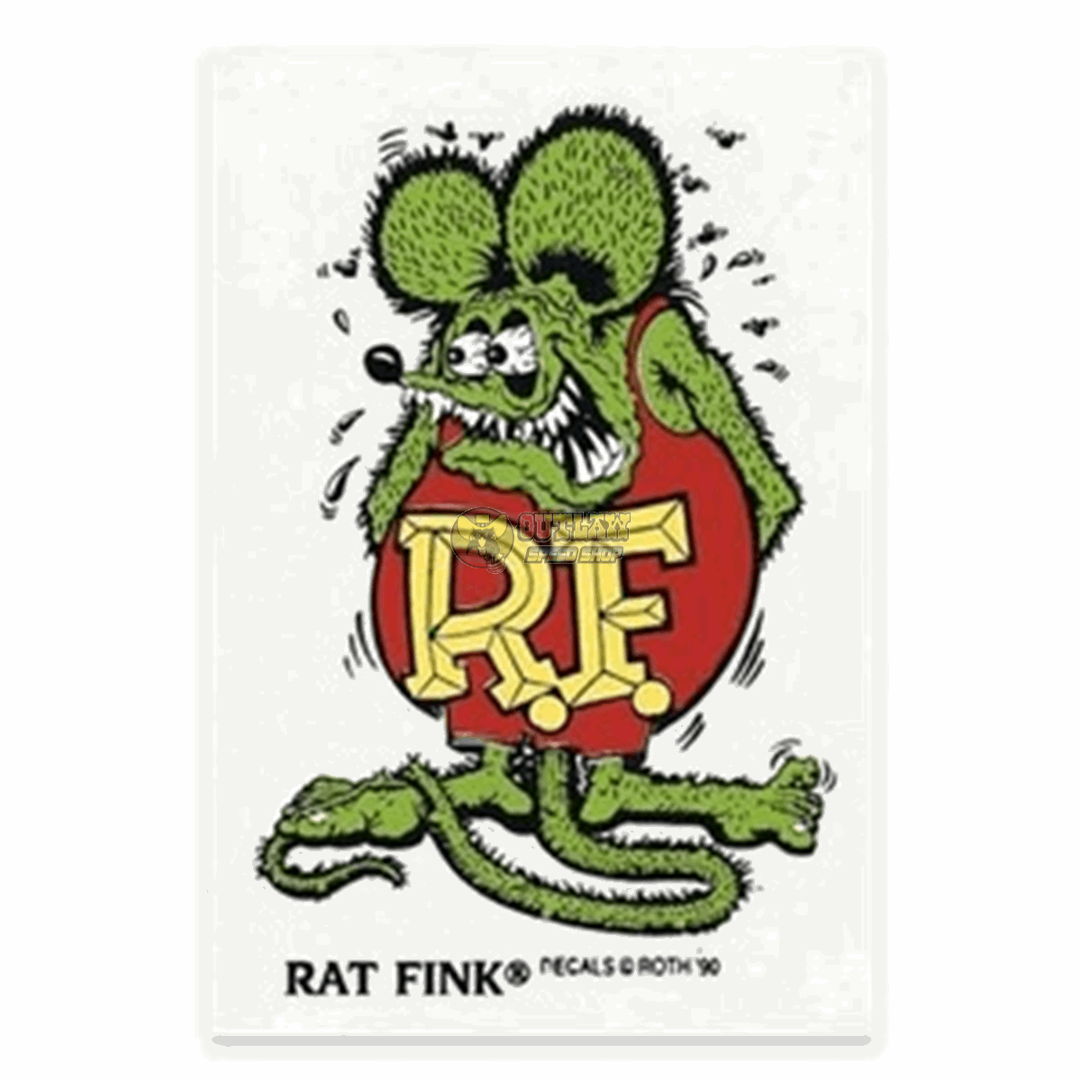 Rat Fink Clipart Racing Tire - Rat Fink Stickers - HD Wallpaper 
