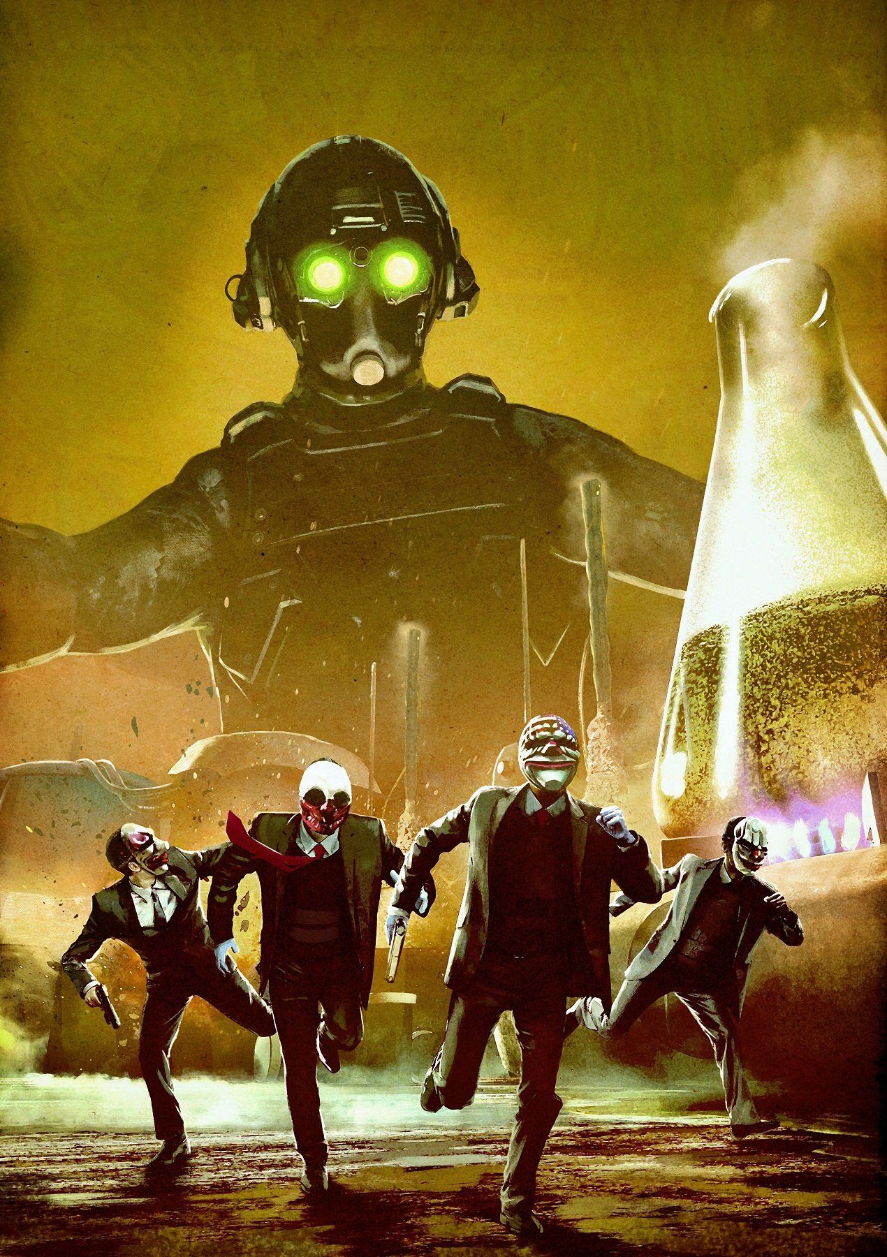 Payday 2 Halloween - HD Wallpaper 