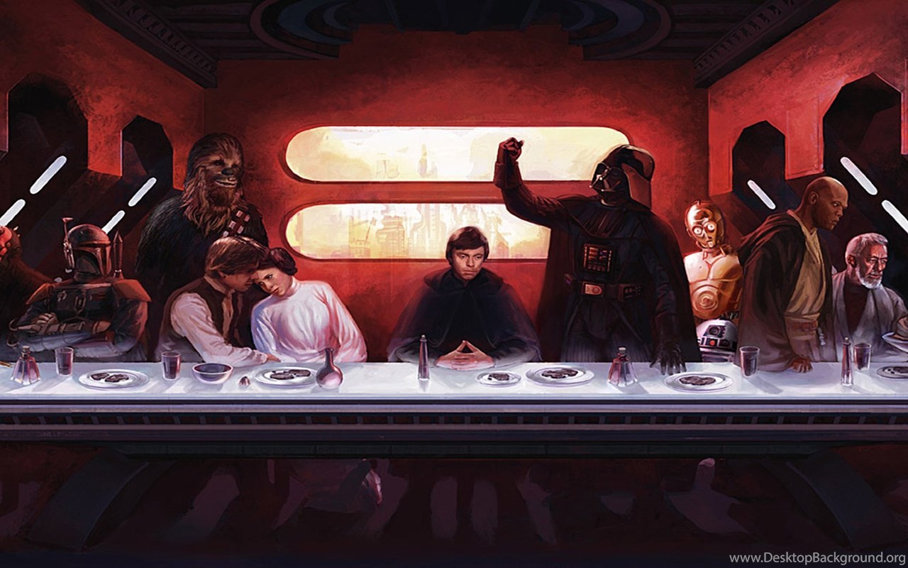 #5rebx28 Star Wars Last Supper Wallpaper Px - Last Supper Different Versions - HD Wallpaper 