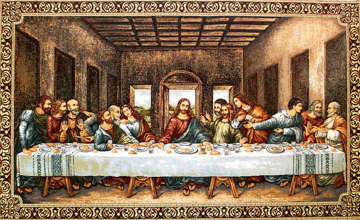 Tapestry Last Supper Of Leonardo Da Vinci - Last Supper Tapestry - HD Wallpaper 