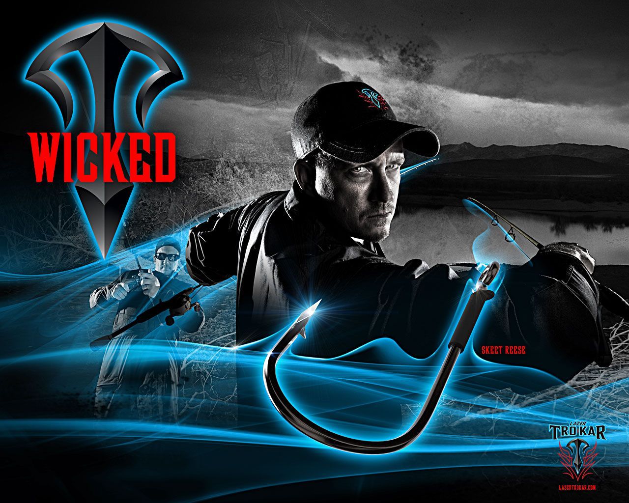 Bass Fishing Wallpaper - Trokar Hooks - HD Wallpaper 