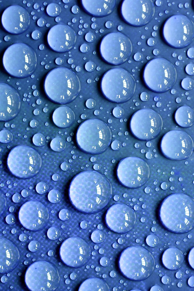 Com Apple Wallpaper Raindrops Blue Iphone4 Raindrops Iphone Wallpaper Hd 640x960 Wallpaper Teahub Io