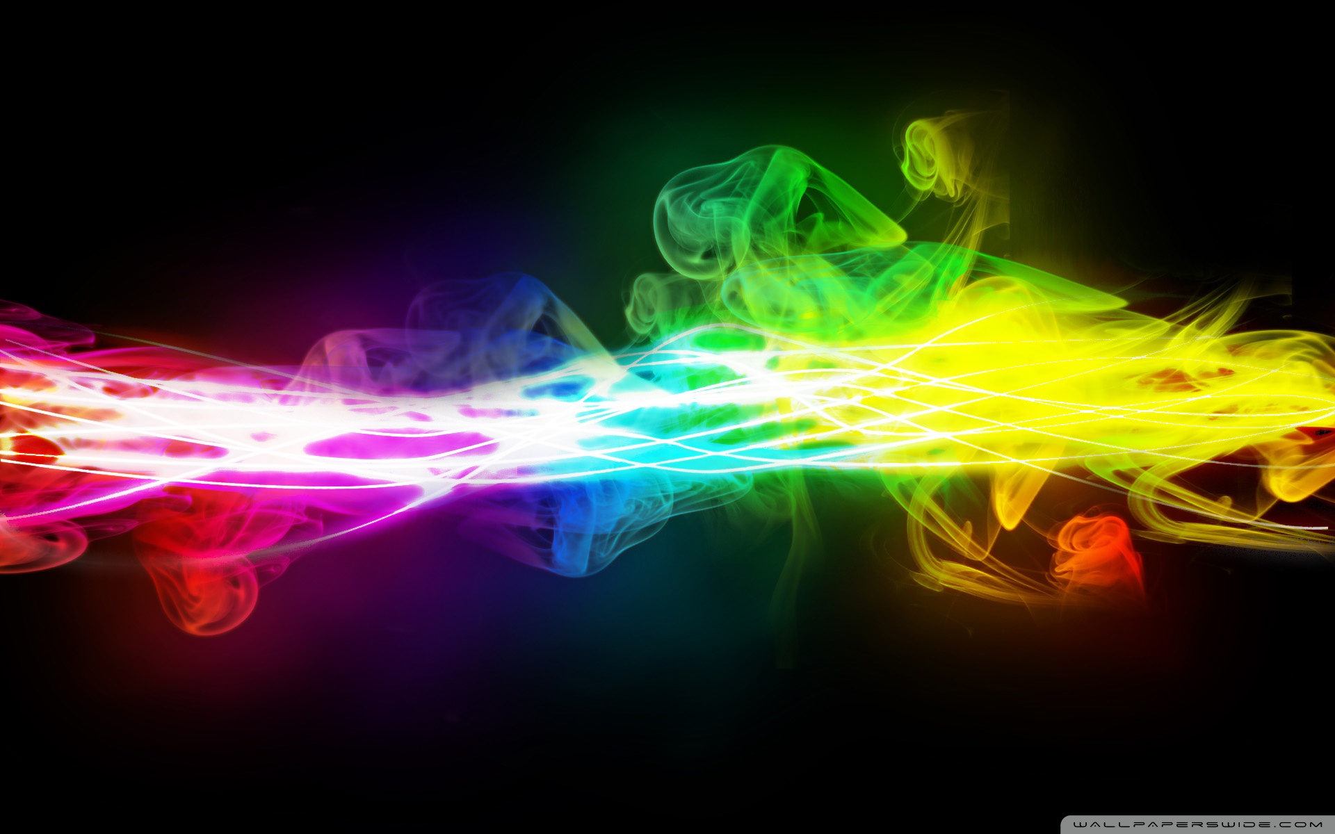 Rainbow Smoke - HD Wallpaper 