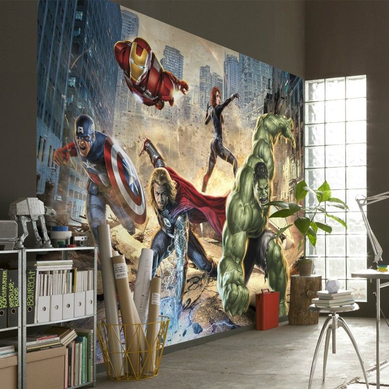 Poster Mural Super Heros - HD Wallpaper 