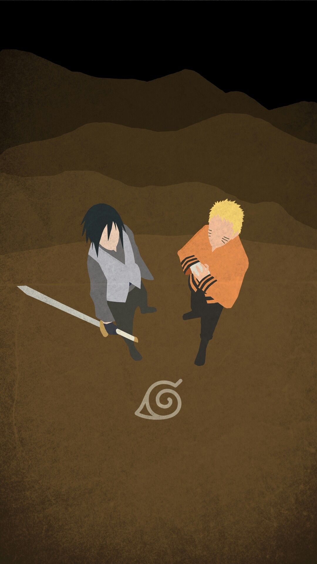 Minimalist Naruto Wallpaper Phone - HD Wallpaper 