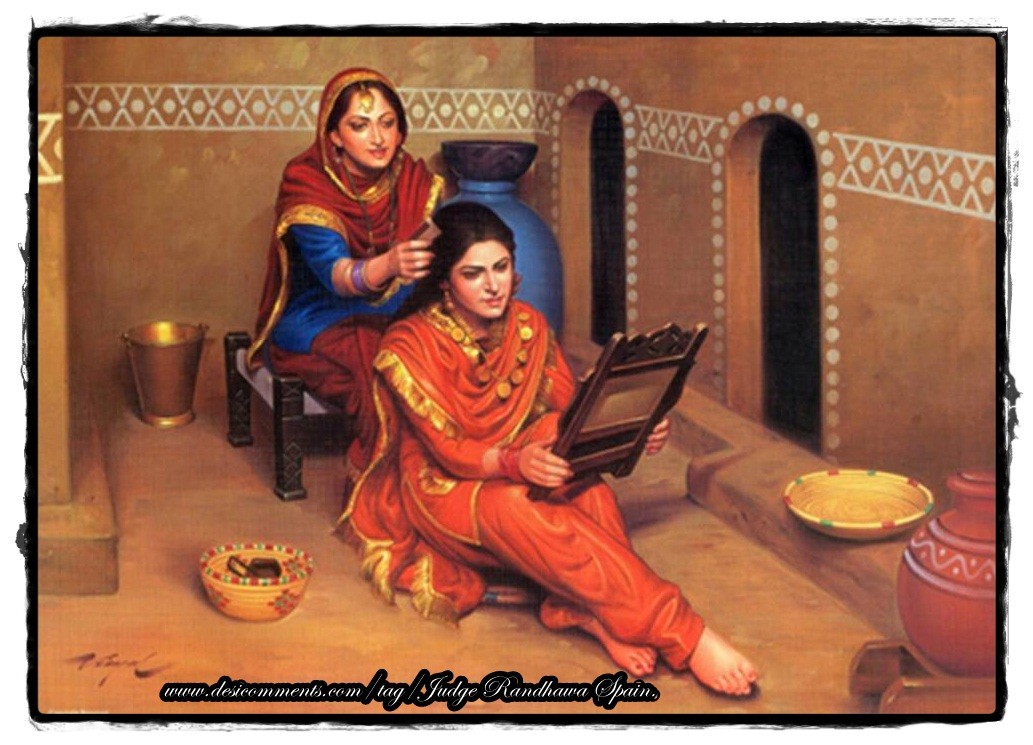 Punjabi Culture Paintings - HD Wallpaper 