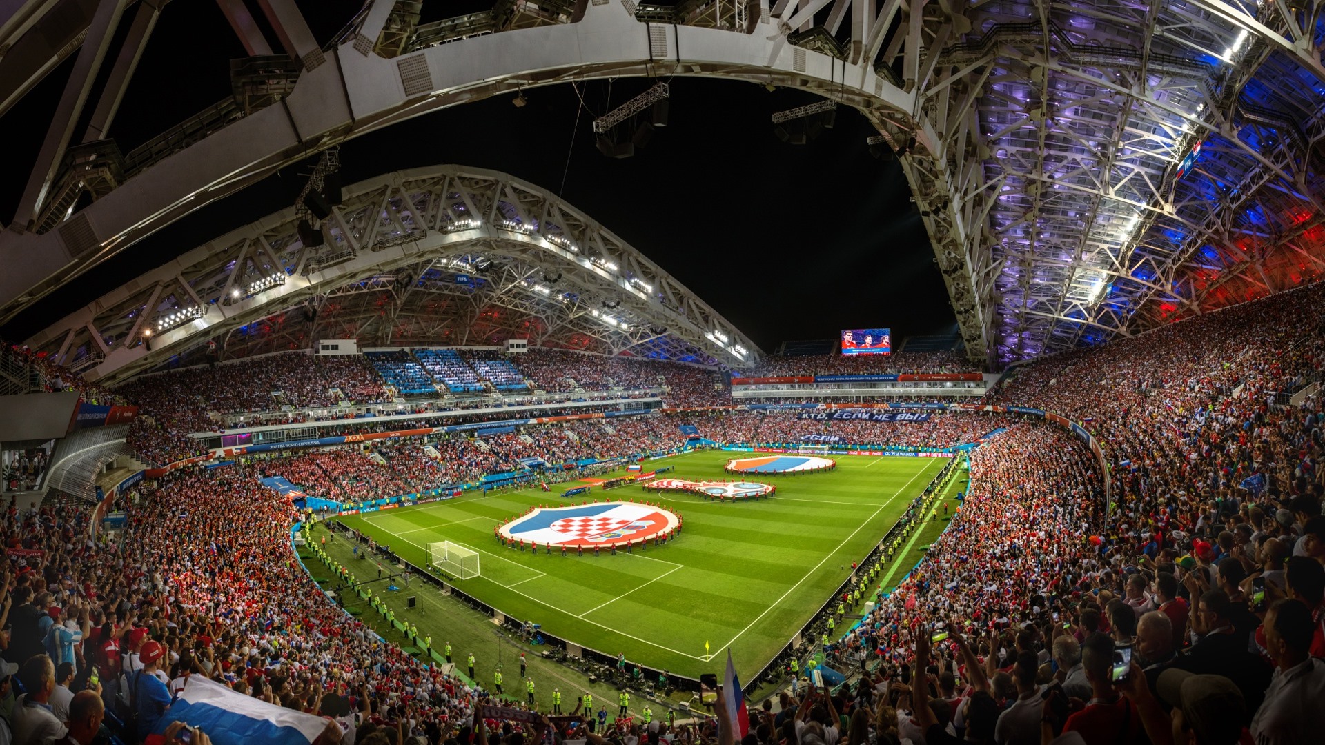 Wallpaper Football Stadium, World Cup - Fisht Olympic Stadium - HD Wallpaper 