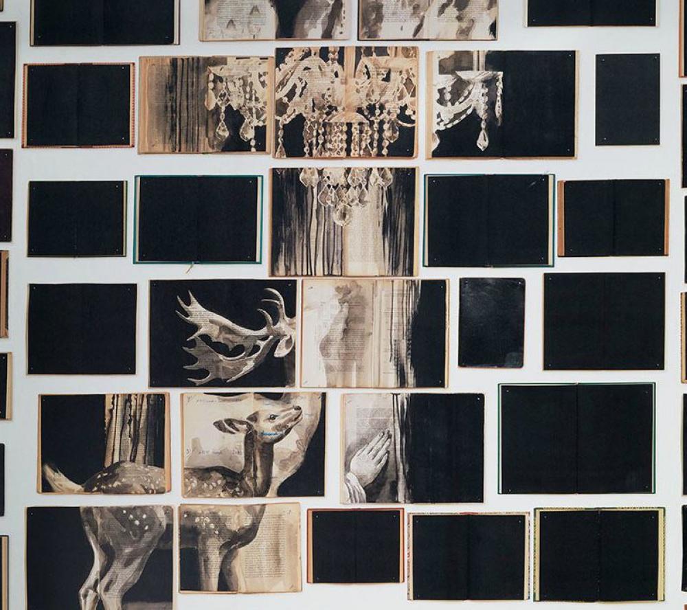 Papier Peint Biblioteca Wallpaper Hall D�cor Autres - Elegante Küchen - HD Wallpaper 