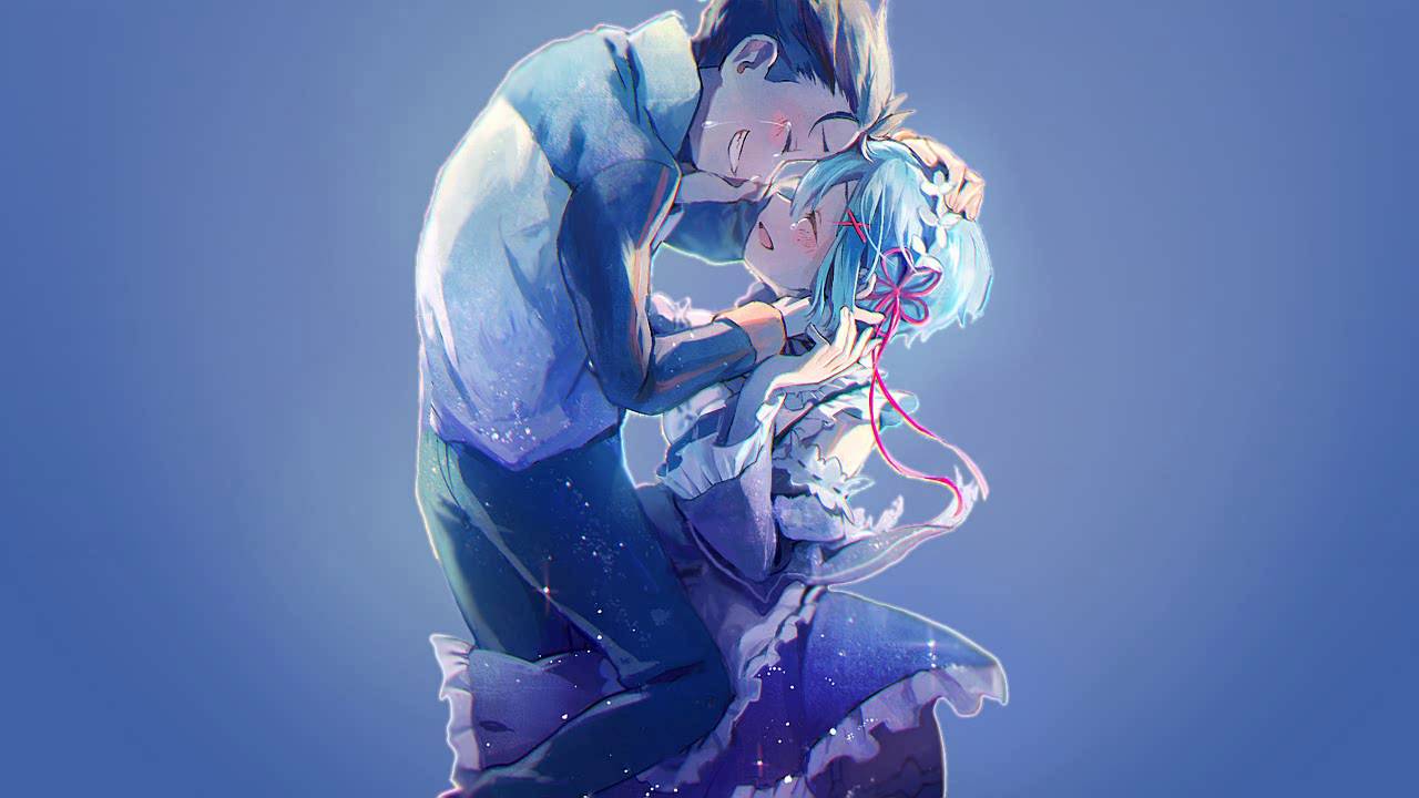 Re Zero Rem And Subaru 1280x7 Wallpaper Teahub Io