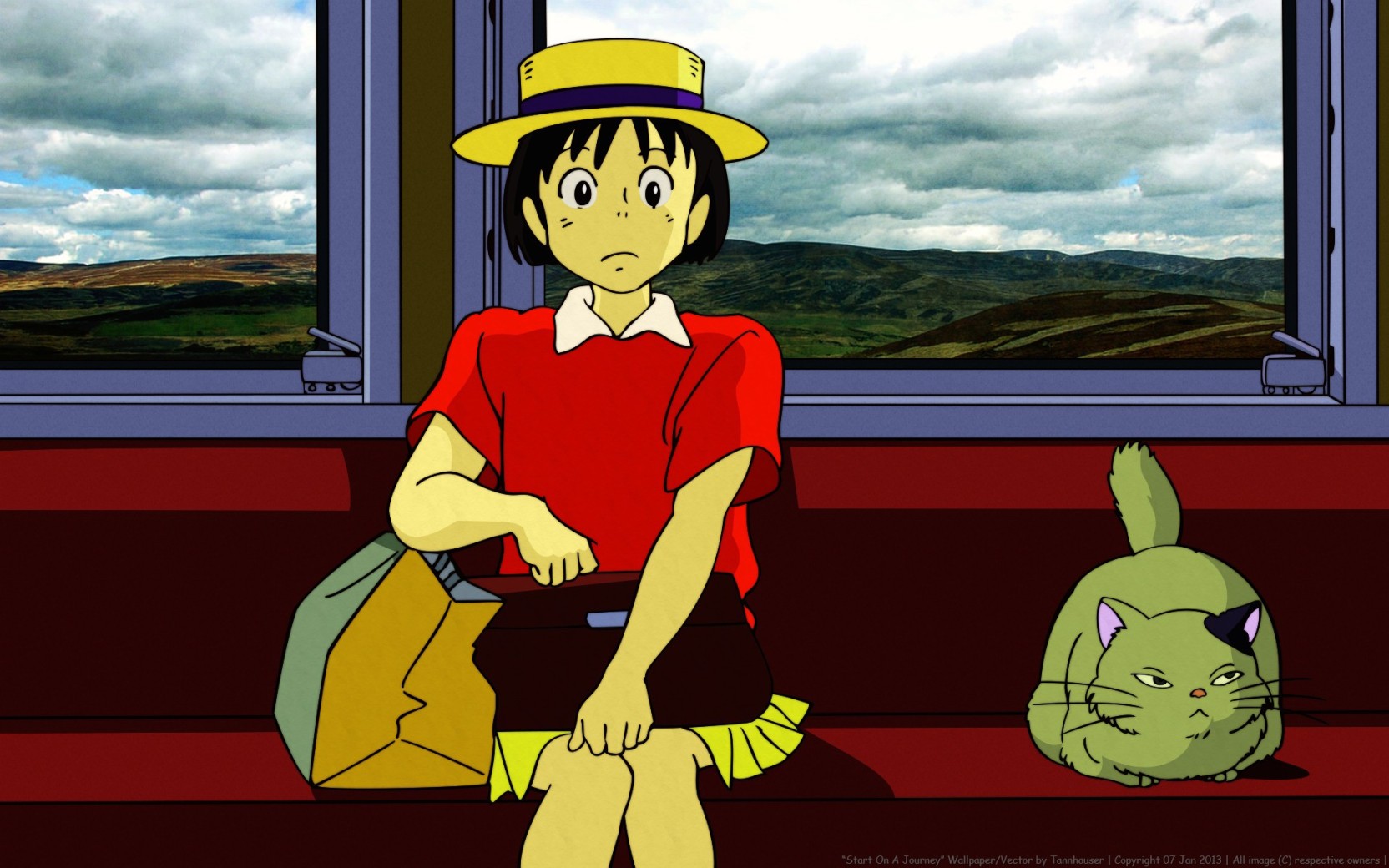 Whispers Of The Heart Cat - HD Wallpaper 