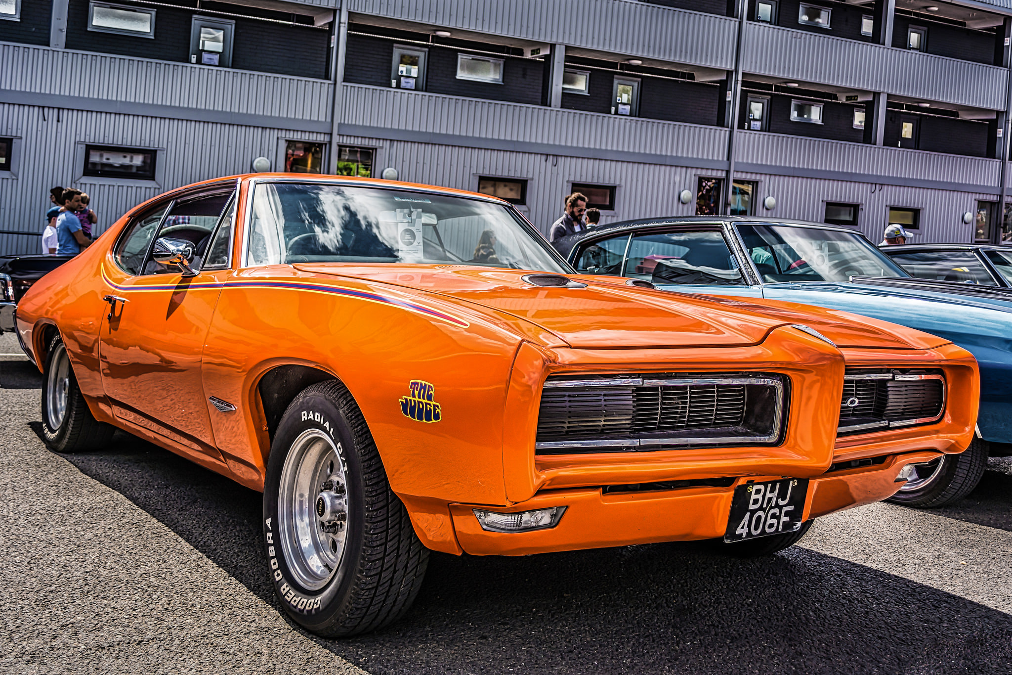 Wallpaper Pontiac, Gto, 1968, Orange, Bumper - 1968 Gto Orange - HD Wallpaper 