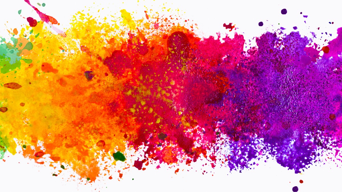 Colorful Watercolor Splash Background - HD Wallpaper 