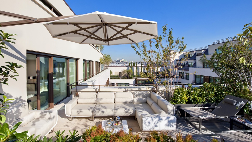 White, Canopy, Penthouse, Interior, Exterior, Sofa - Tapety Na Pulpit Taras - HD Wallpaper 