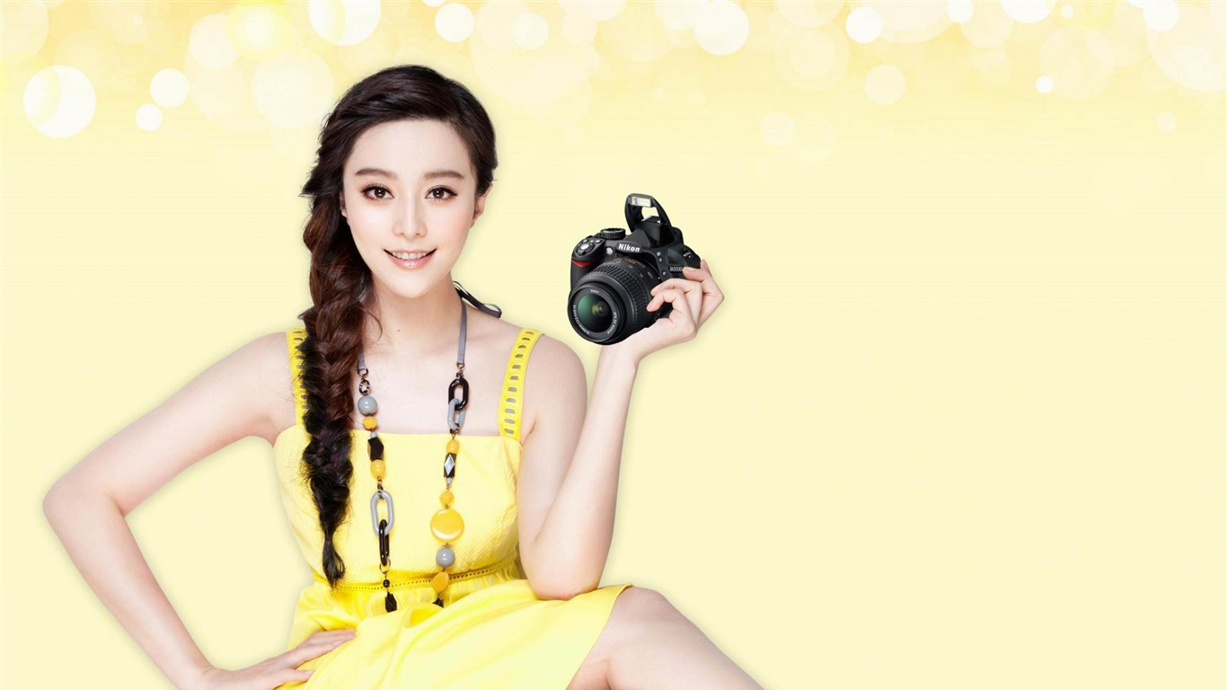 Nikon Fan Bingbing-brand Advertising Wallpaper2012 - Fan Bingbing - HD Wallpaper 