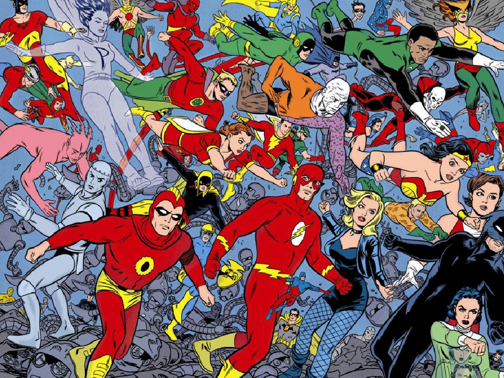 Dc Heroes - Classic Dc Comics Characters - HD Wallpaper 