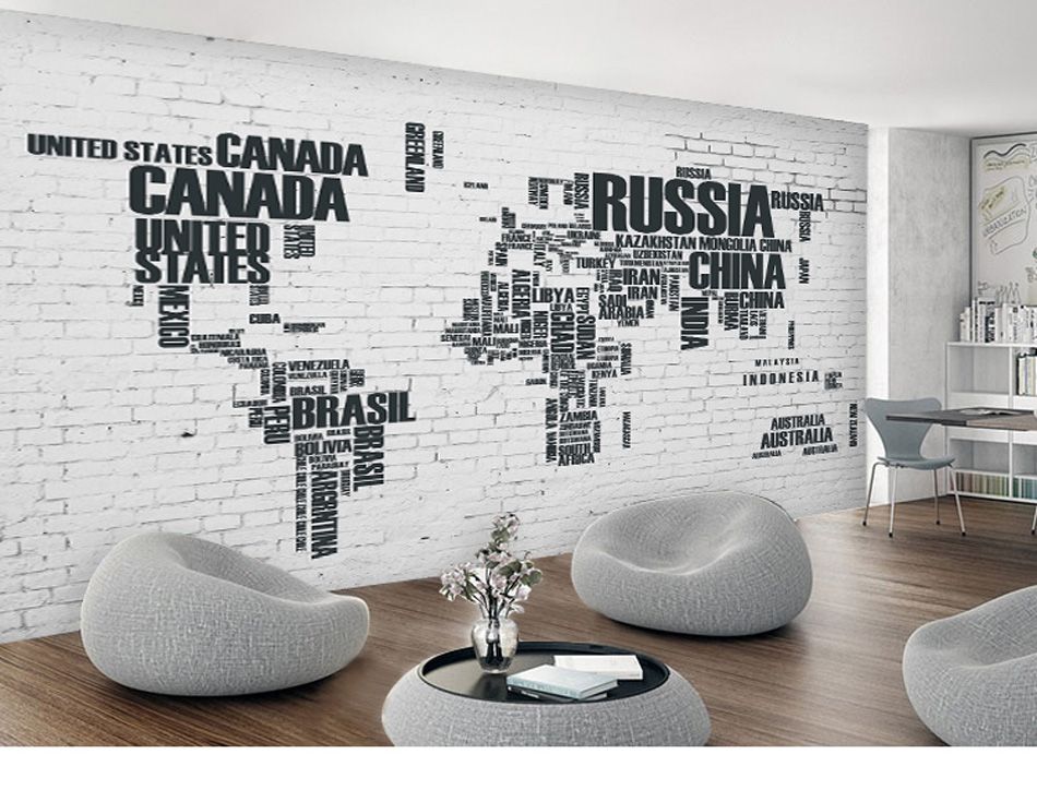 Word World Map Stickers - HD Wallpaper 