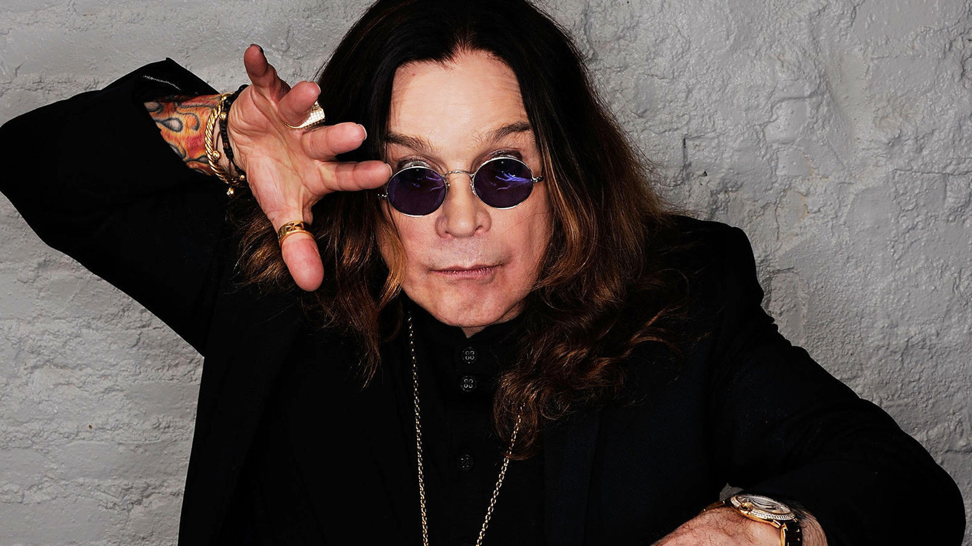 Download Full Hd Ozzy Osbourne Computer Wallpaper Id - Ozzy Osbourne Post Malone - HD Wallpaper 