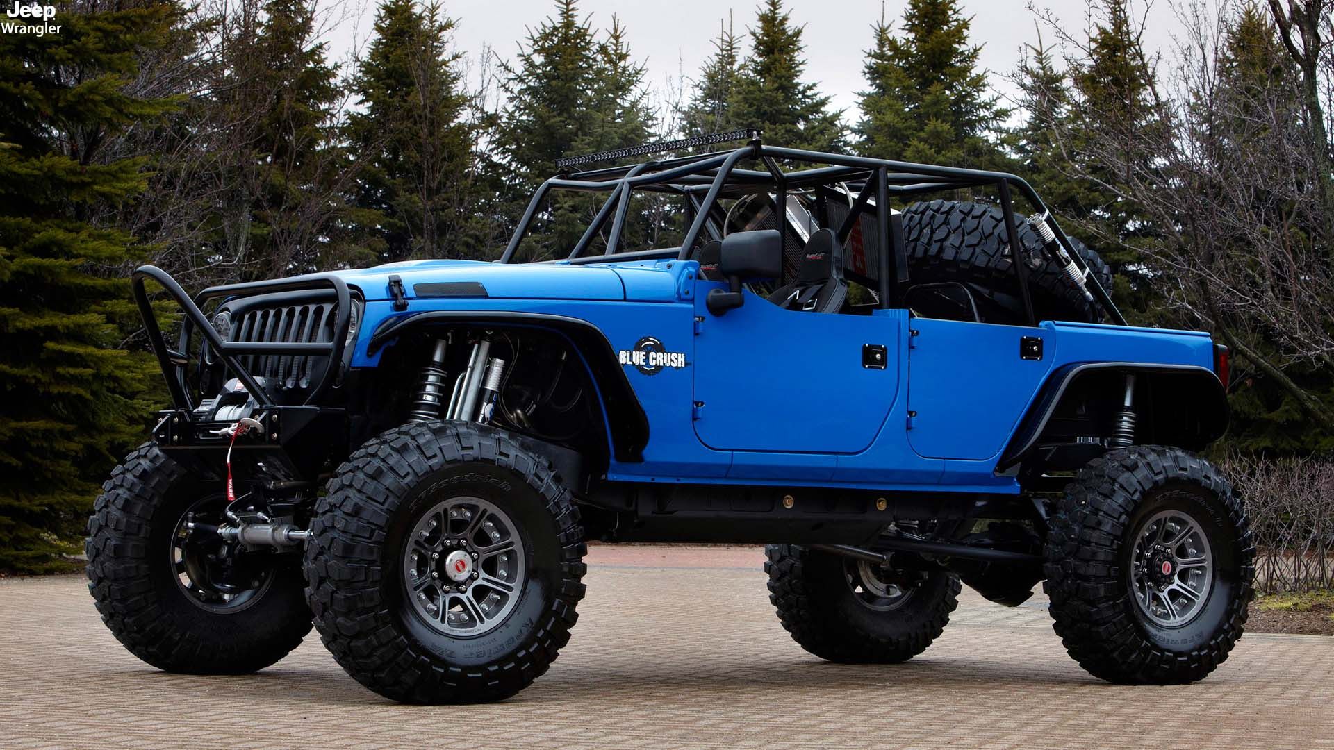 Jeep Blue Crush Wallpaper - Jeep Wrangler Blue Crush - HD Wallpaper 