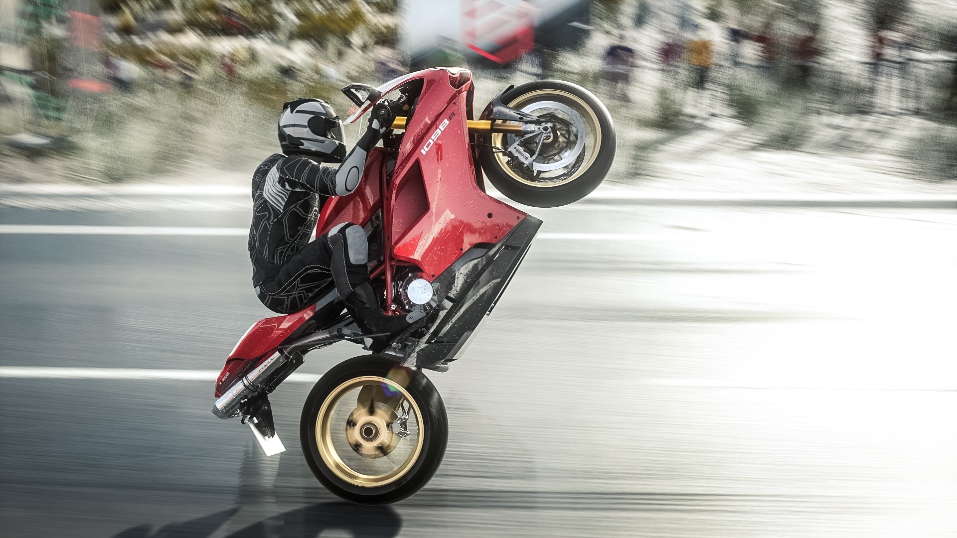 Wallpaper Drift, Motorcycle, Sports - Мотоцикл На Заднем Колесе - HD Wallpaper 