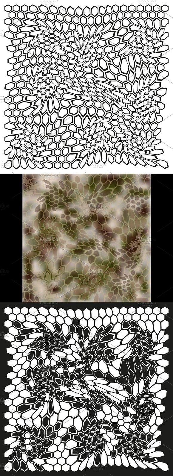 Diy Kryptek Camo Stencil - HD Wallpaper 