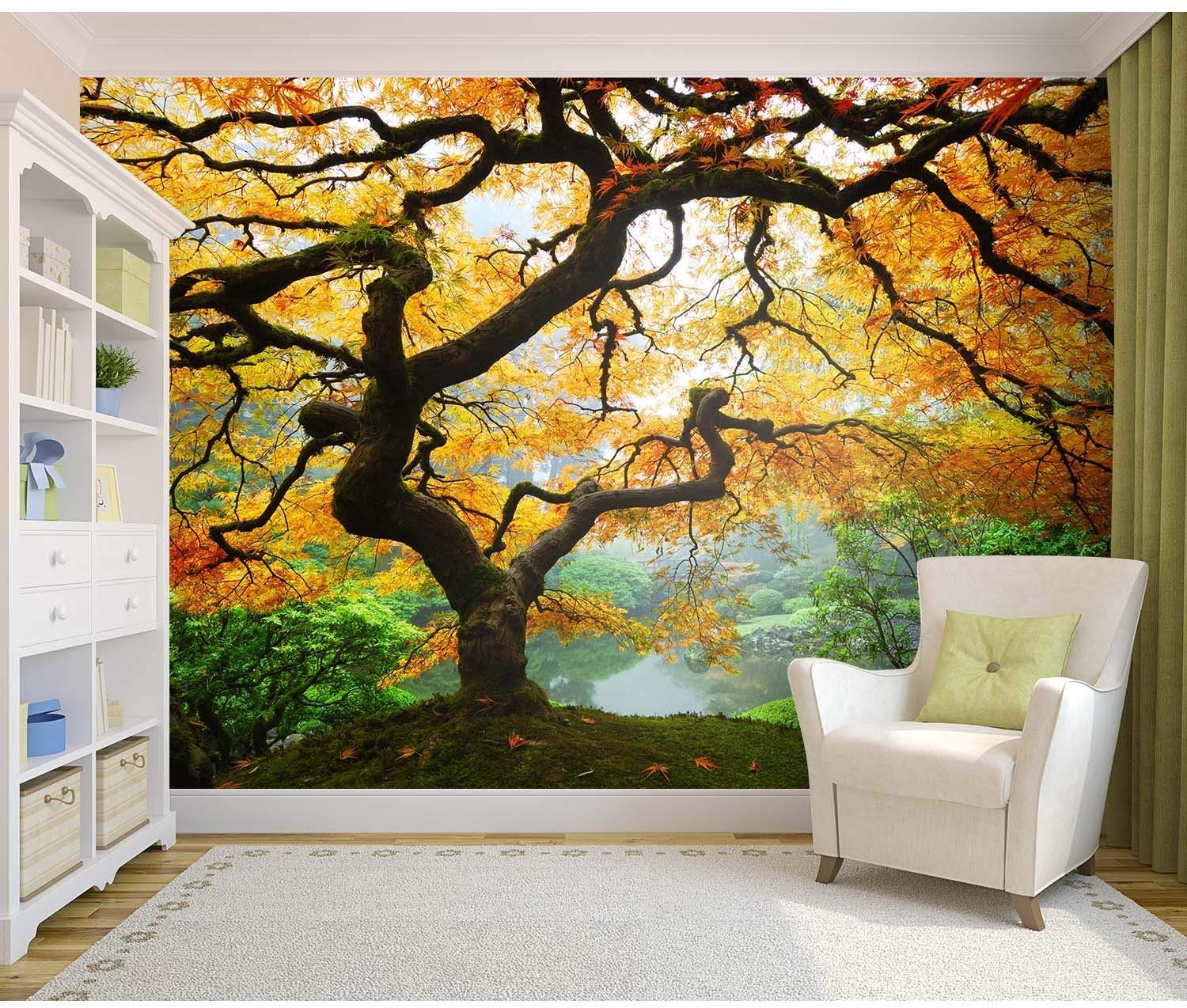 Startonight Mural Wall Art Photo Decor Maple In Garden - Big Tree Branches - HD Wallpaper 