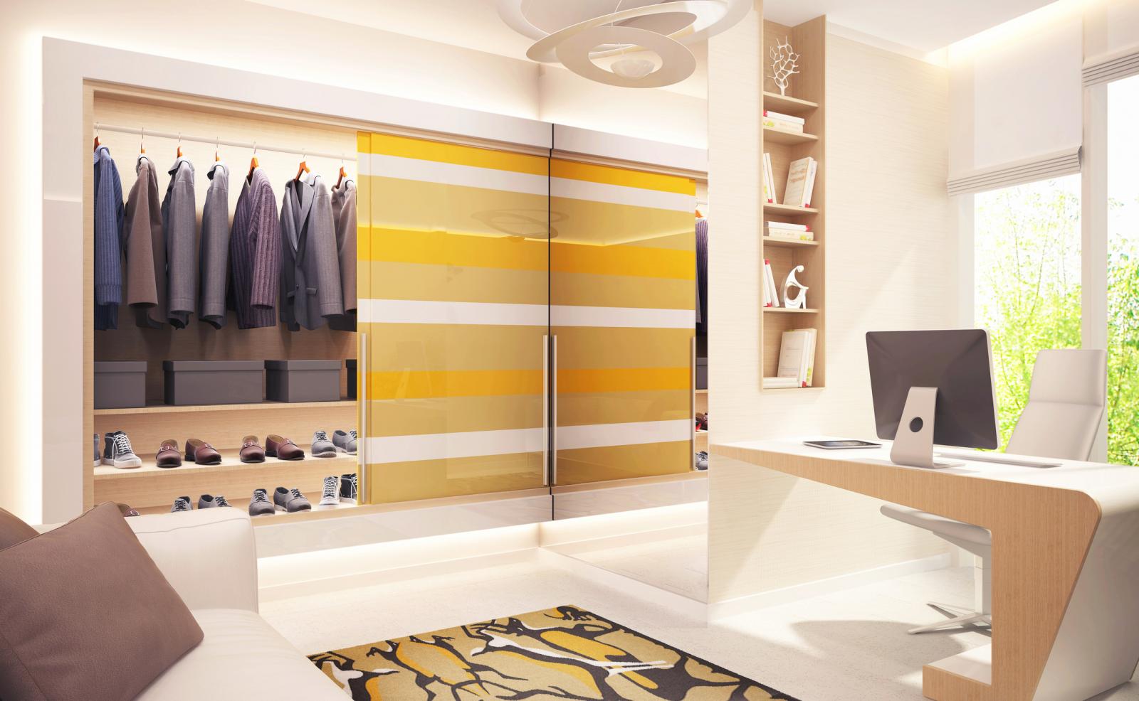 Roller Blinds As Cupboard Doors - HD Wallpaper 