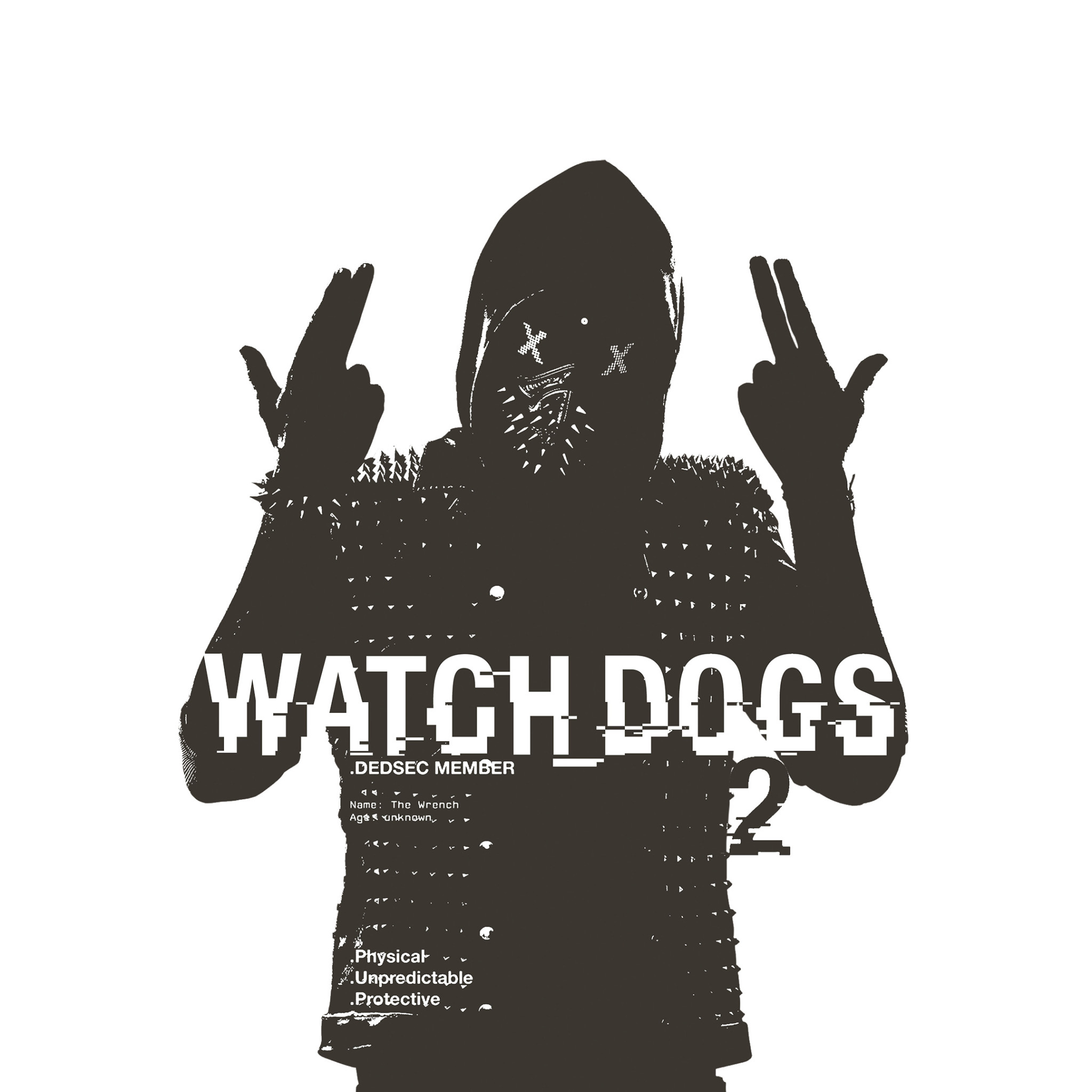 Black And White Wrench Watch Dogs - HD Wallpaper 