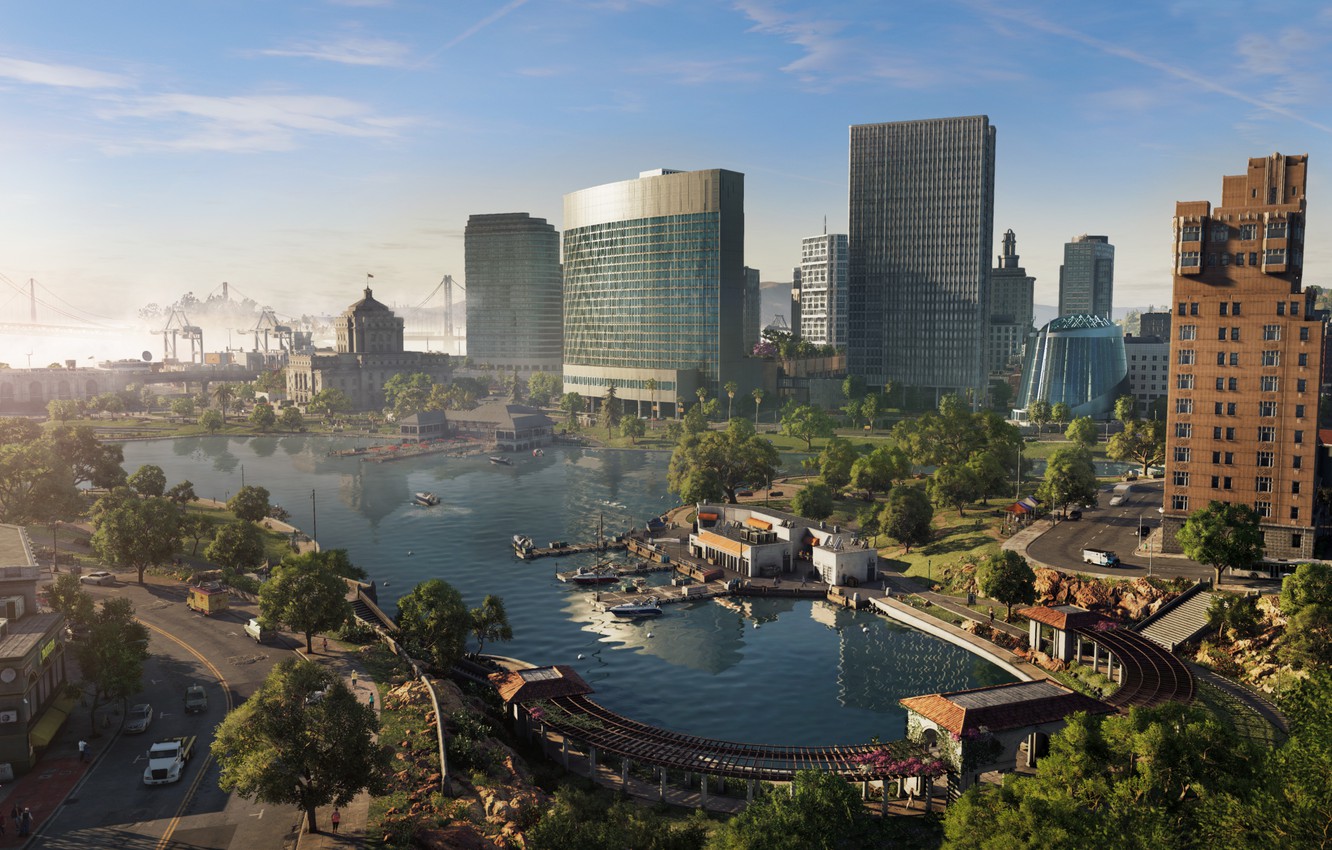 Photo Wallpaper Ubisoft, San Francisco, Game, Watch - Watch Dogs 2 System Requirements - HD Wallpaper 