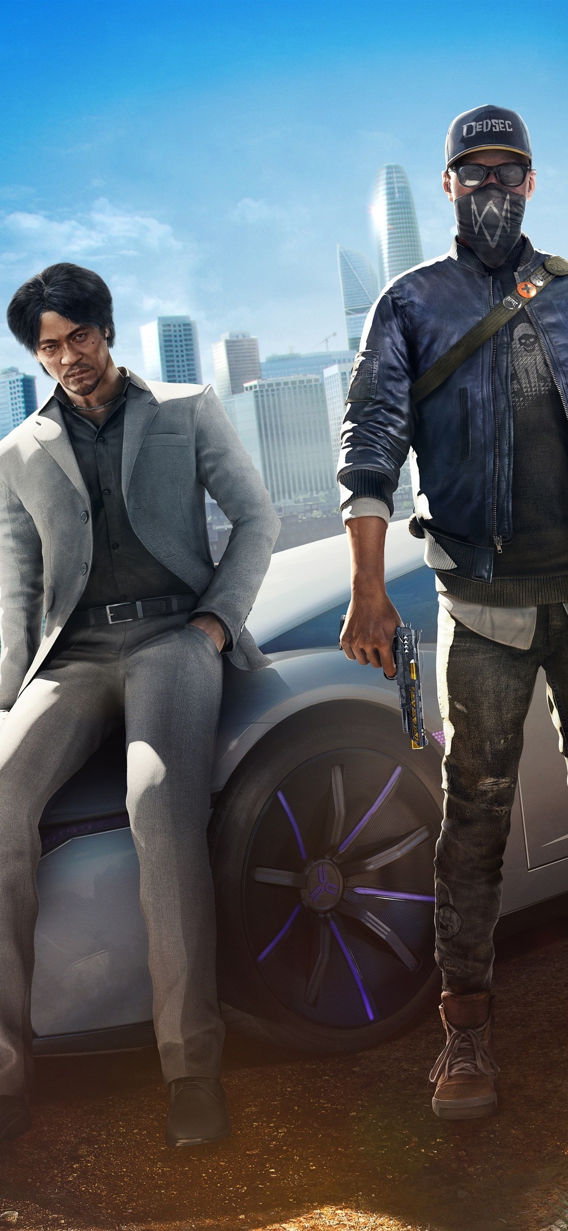 Iphone Wallpaper Watch Dogs 2, Hacker, Car, City - Watch Dogs 2 Dlc - HD Wallpaper 