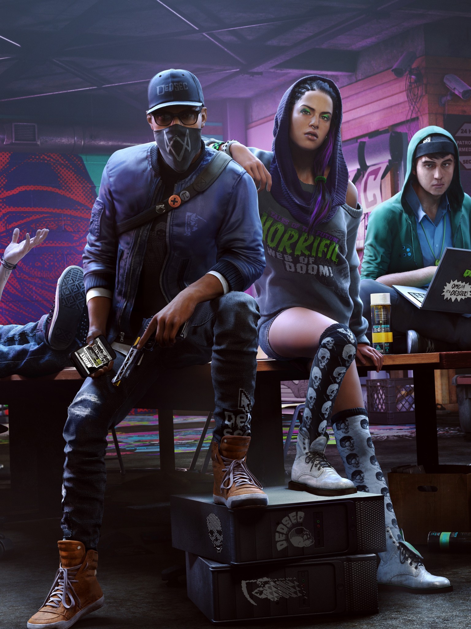 Watch Dogs 2 Characters Artwork Gun Watch Dogs 3 Characters 1536x48 Wallpaper Teahub Io