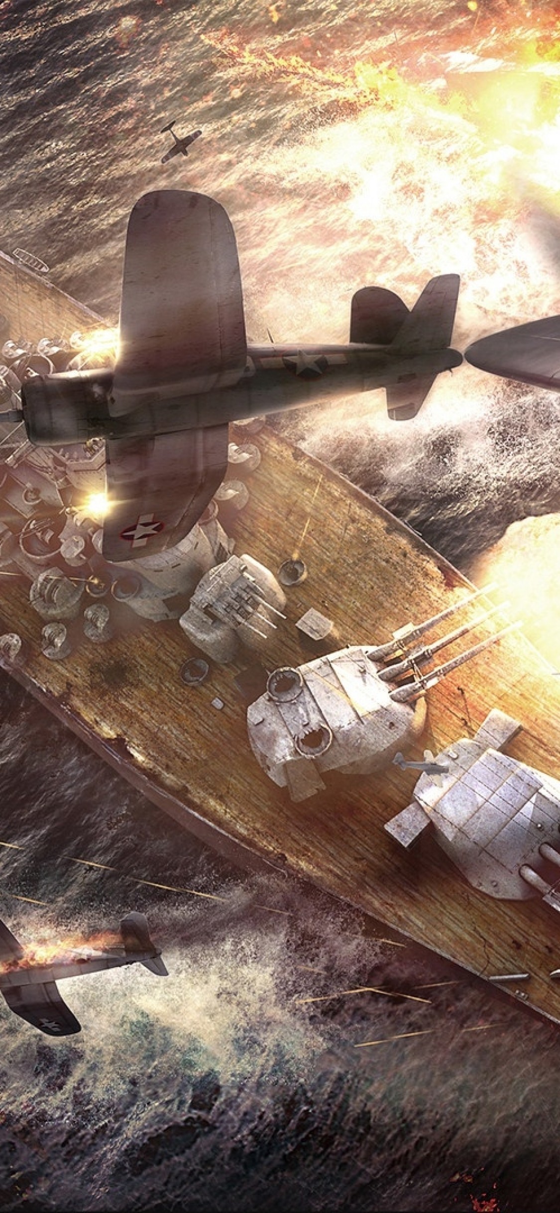 Battle Of Okinawa, Warship, Warplane, Aircraft, Artwork - Coinops Next Arcade Edition - HD Wallpaper 