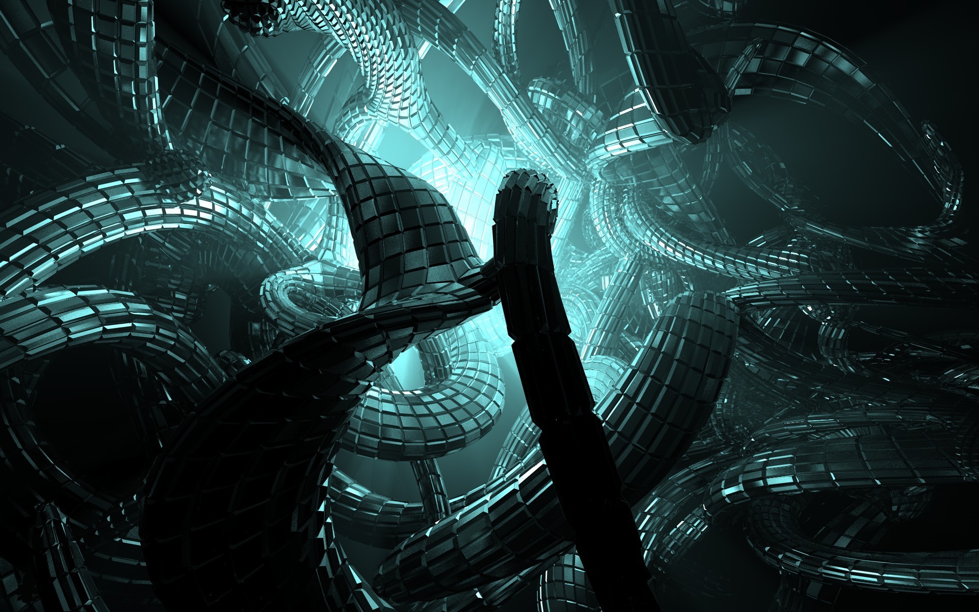 Interesting Wallpapers 
 Data Src Esoteric Wallpaper - Hd Digital Art Teal - HD Wallpaper 
