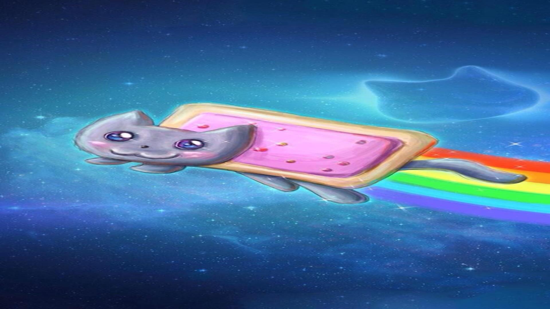Nyan Cat Iphone Wallpaper - Underwater - HD Wallpaper 