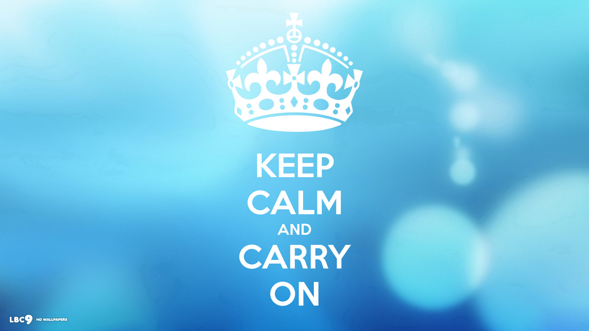 Blue Keep Calm And Carry - HD Wallpaper 