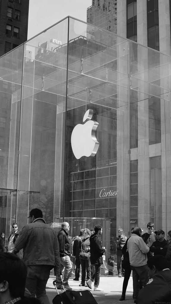 Co Ak49 Apple Shop Newyork Dark Bw Cartier City 33 - Walpaper Iphone 6 City Hd - HD Wallpaper 