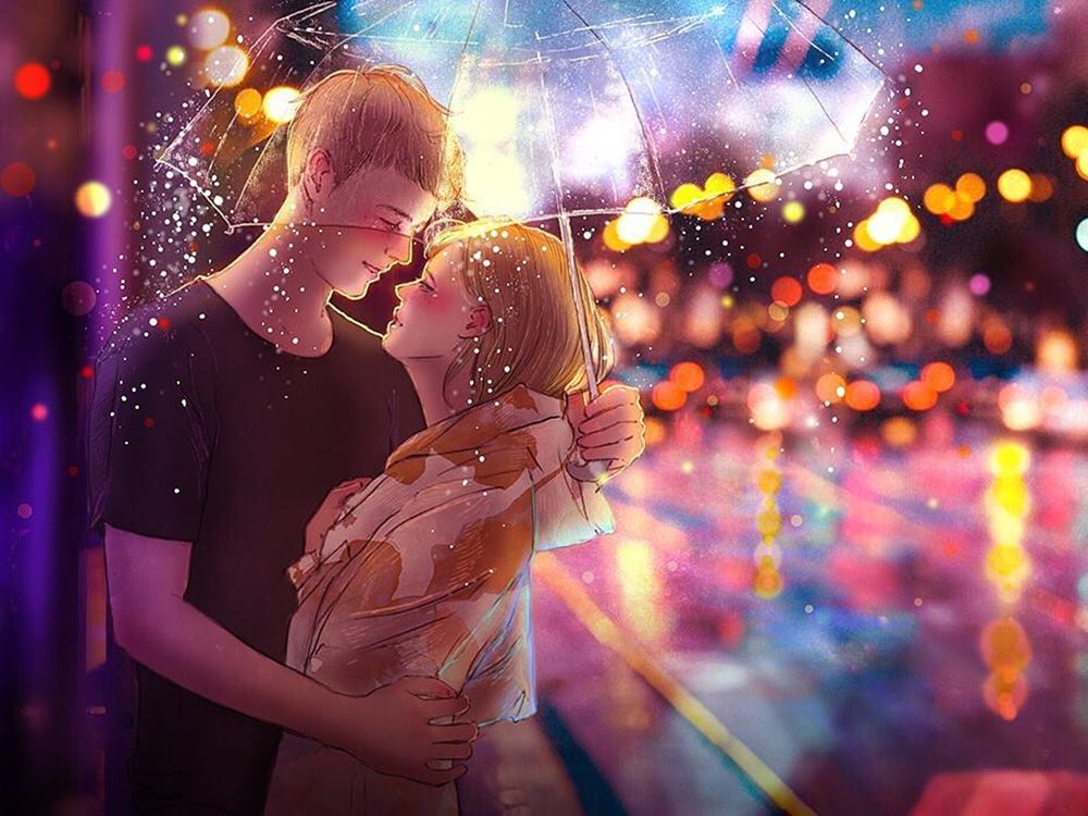 So Sweet 9 Ilustrasi Yang Nggak Kalah Romantis Dengan - HD Wallpaper 