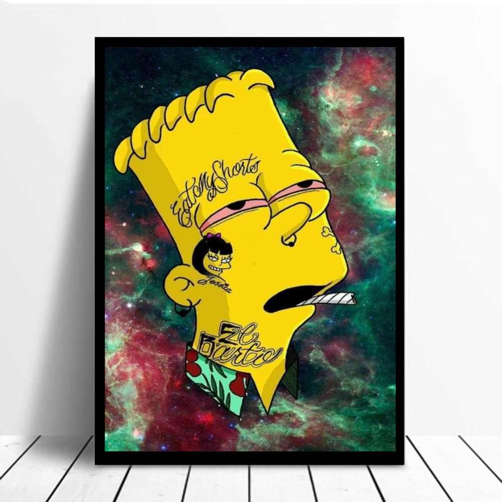 Bart Simpson Weed - HD Wallpaper 