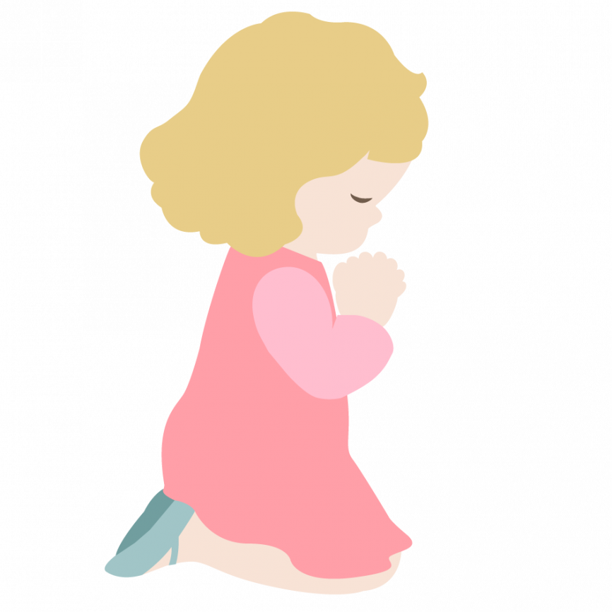 Faith Clipart Prayer Background, Faith Prayer Background - Little Girl Praying Clipart - HD Wallpaper 