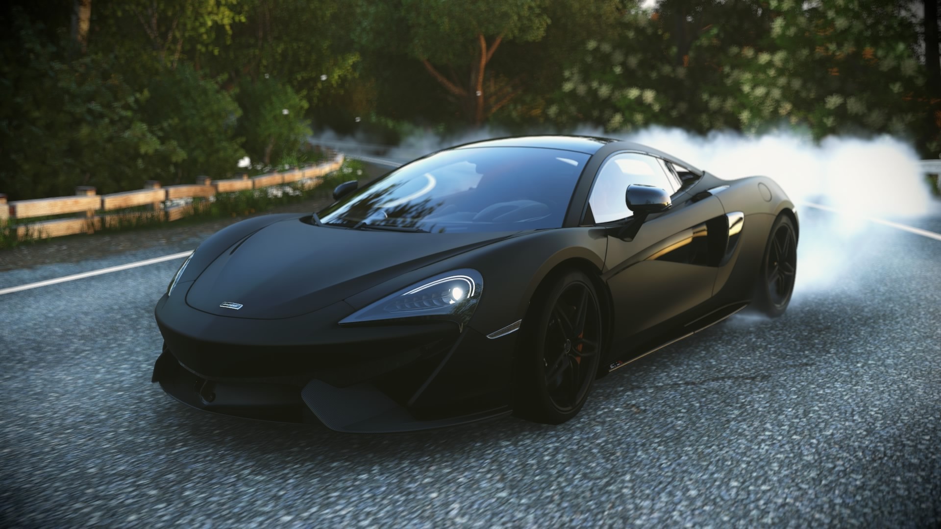 Black Mclaren 570s Coupe - HD Wallpaper 