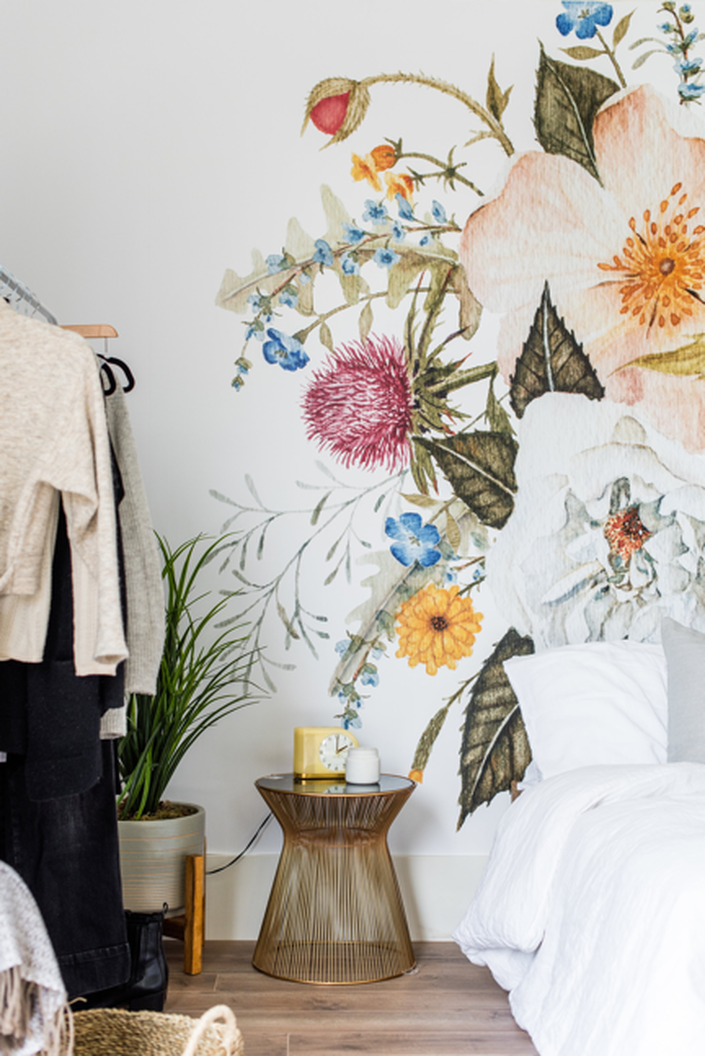 Wall Flower Murals - HD Wallpaper 