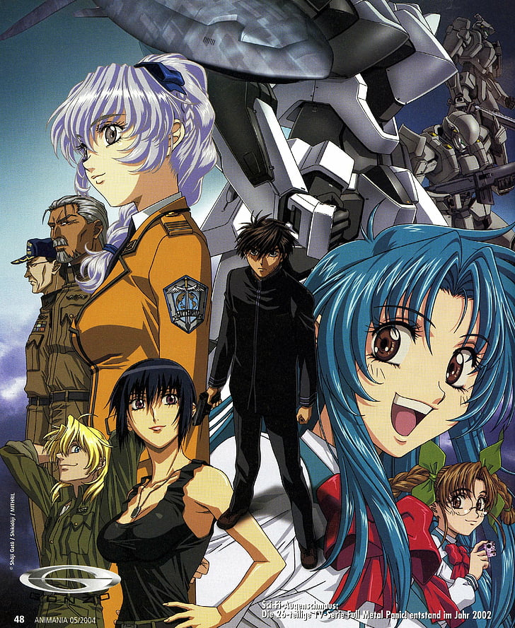 Chidori, Full, Kaname, Kurz, Mao, Melissa, Metal, Panic, - Full Metal Panic - HD Wallpaper 