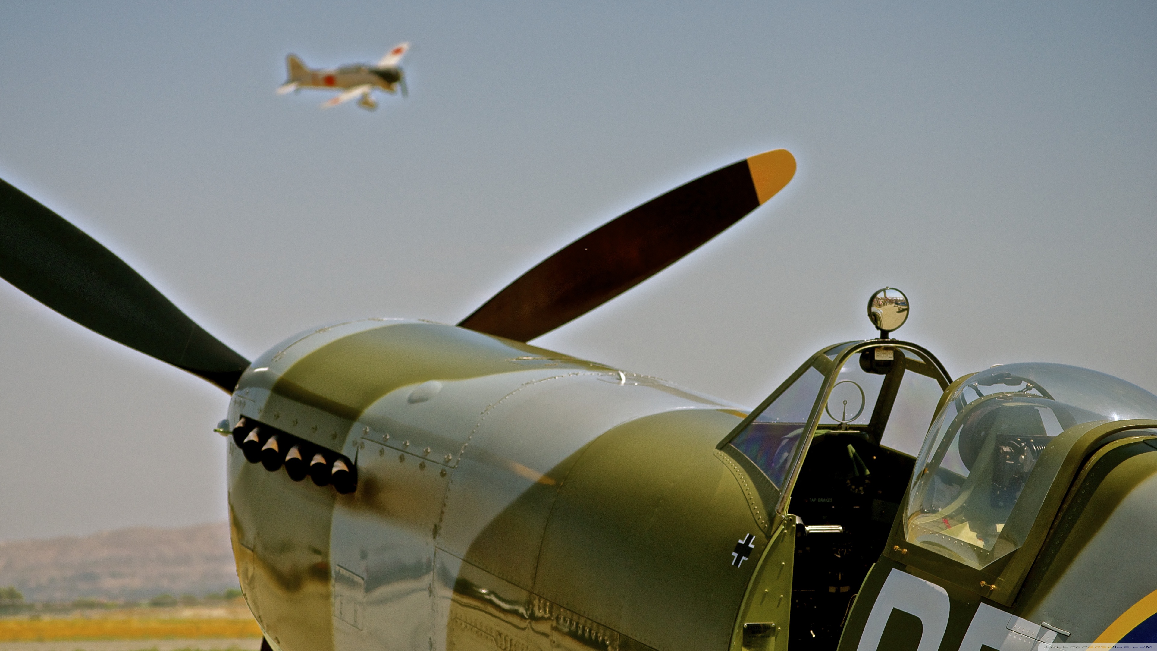 4k Spitfire - HD Wallpaper 