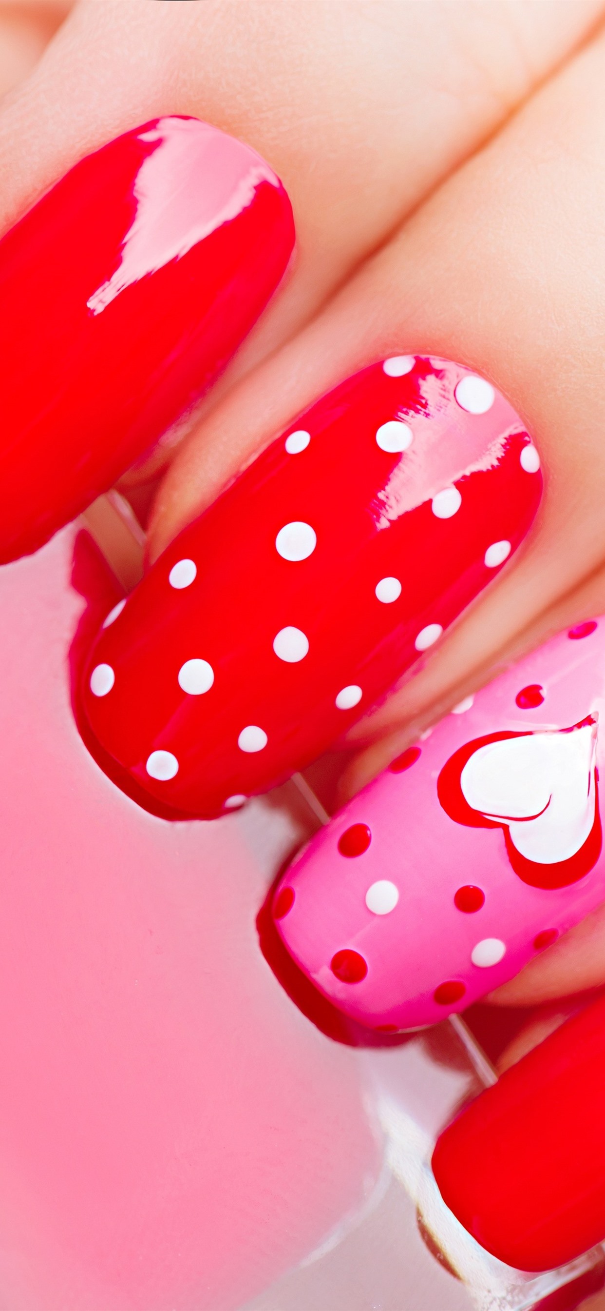 Valentine Nail Art - HD Wallpaper 