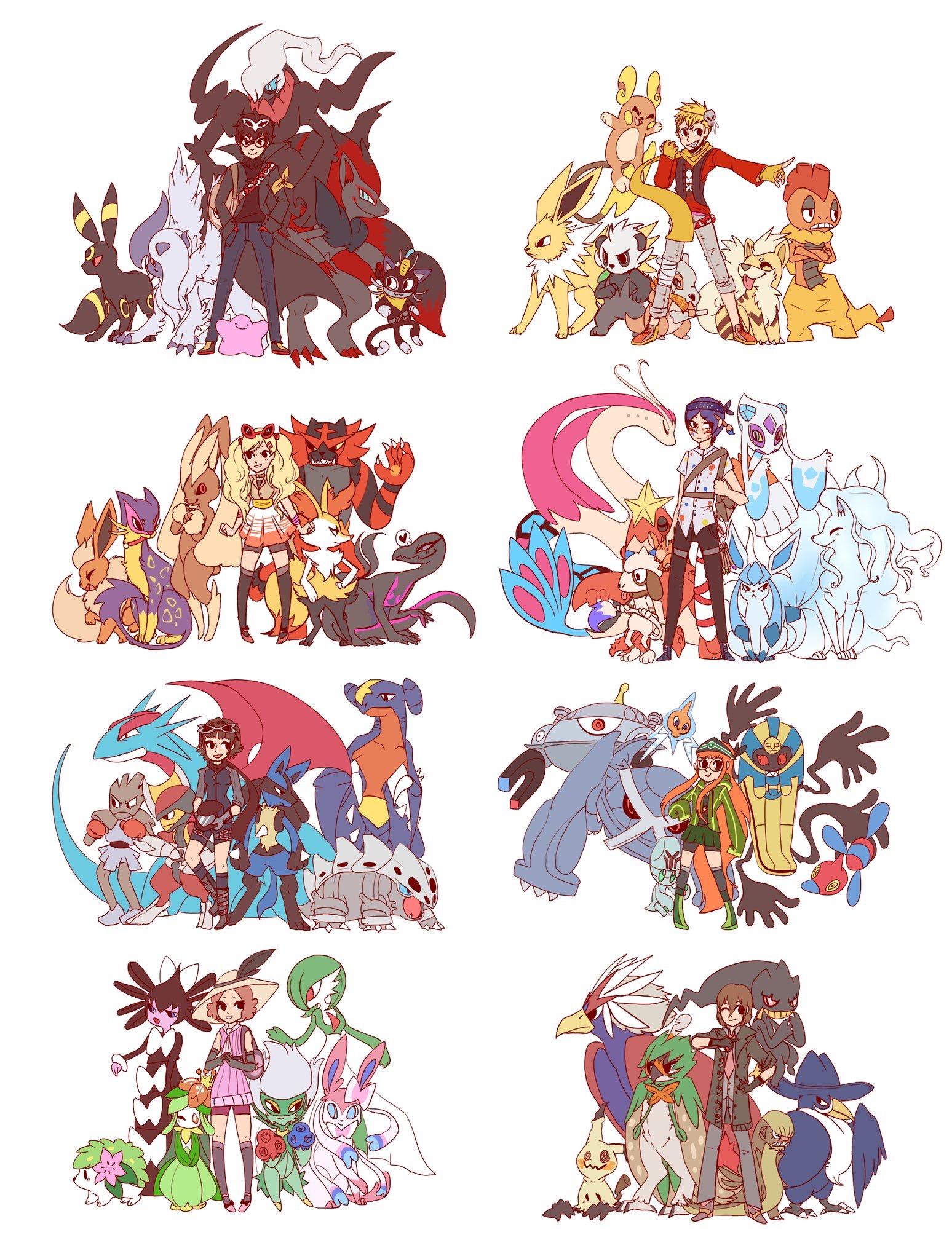 Persona 5 Pokemon - HD Wallpaper 