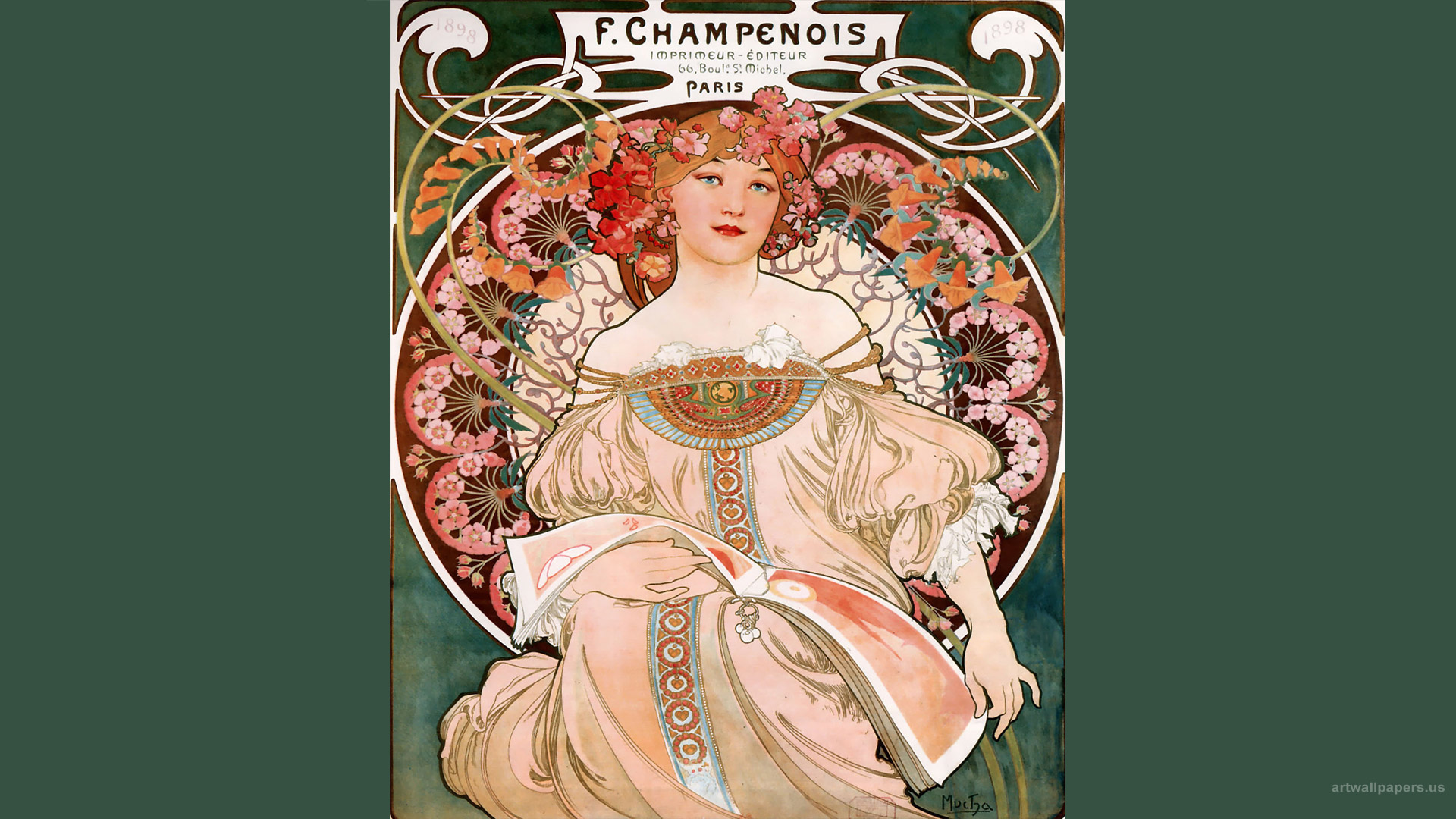 Alphonse Mucha - HD Wallpaper 
