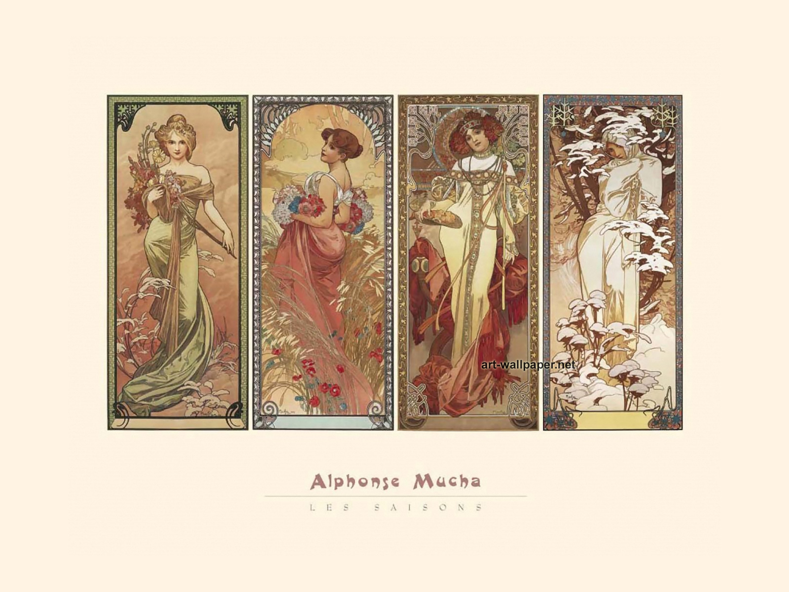 4 Seasons Women Artist - HD Wallpaper 