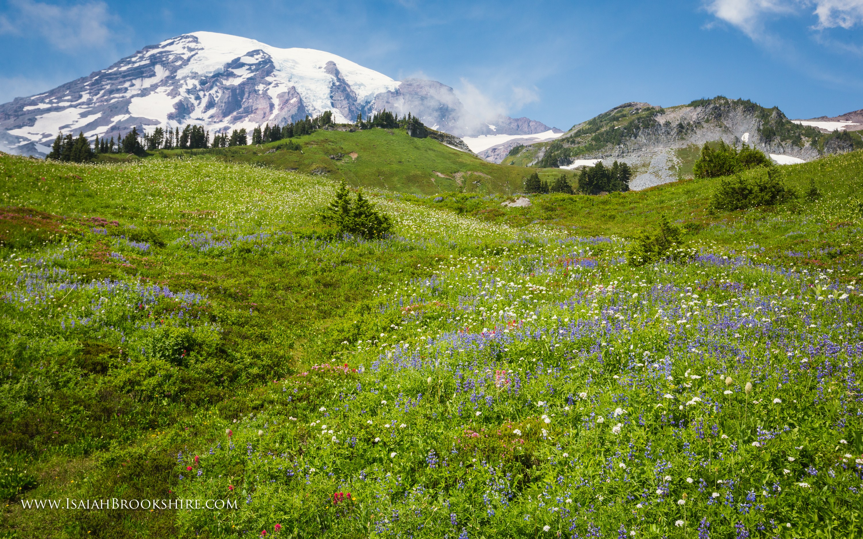 2013 Mt Rainier Isaiah Brookshire Wallpaper - Mount Rainier National Park, Nisqually Glacier - HD Wallpaper 